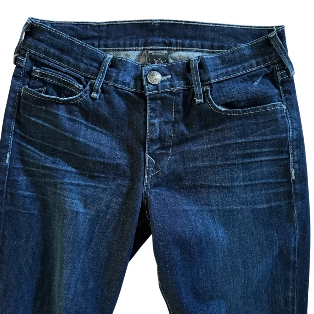 Vintage True Religion Abbey Super Skinny Jeans Size 28 Dark Wash